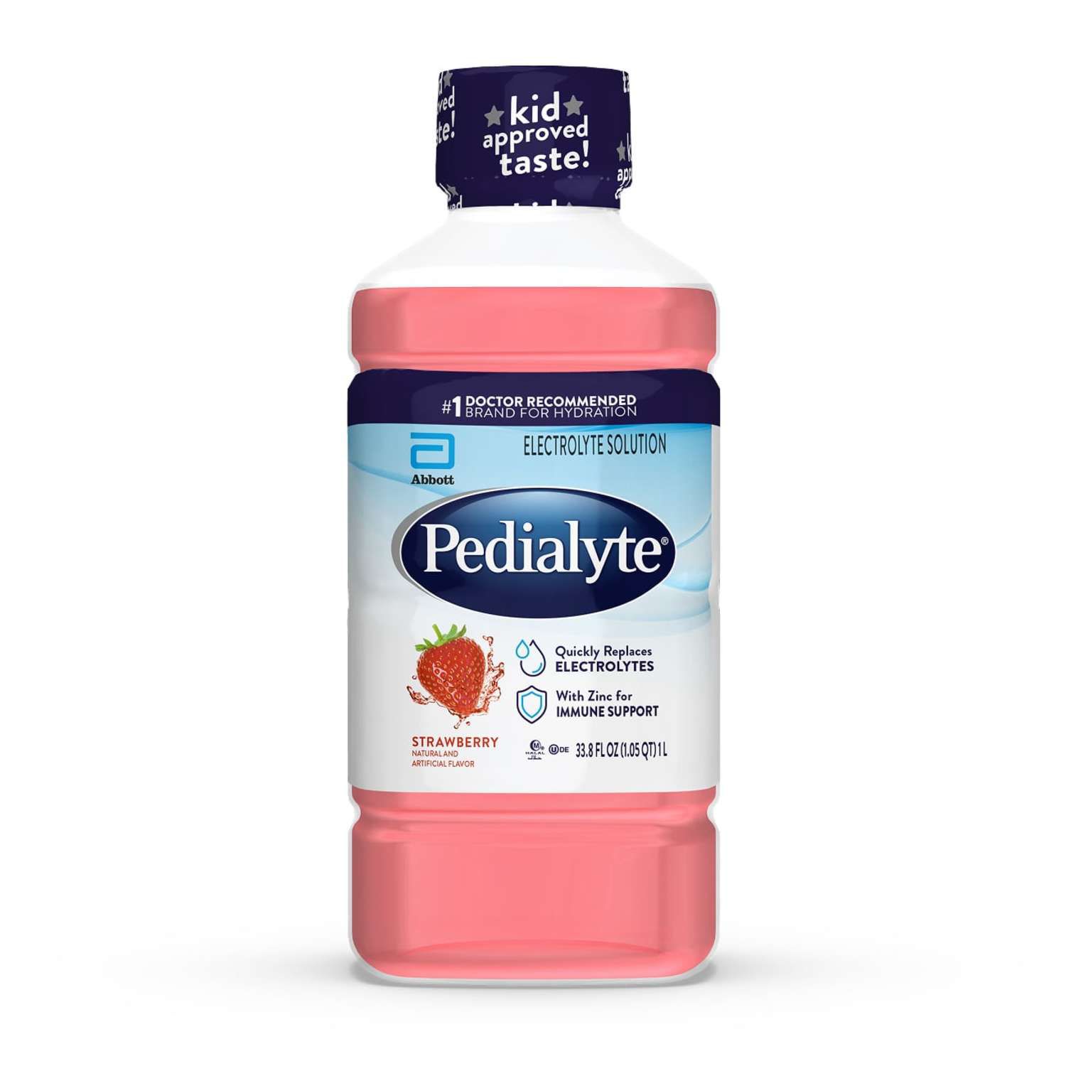 Pedialyte Electrolyte Solution Ready-to-Drink 33.8oz