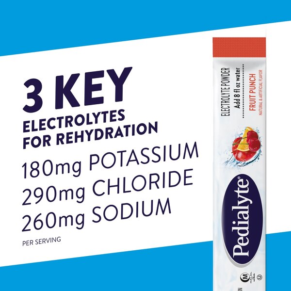 Pedialyte Electrolyte Powder Packets, Variety Pack, 8 Single-Serving Packets
