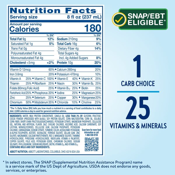 Glucerna Diabetes Nutritional Shake, 8 FL OZ, 6 CT