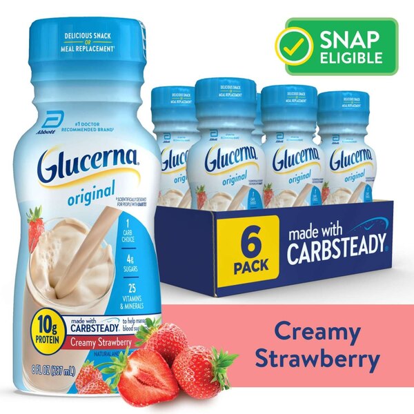 Glucerna Diabetes Nutritional Shake, 8 FL OZ, 6 CT