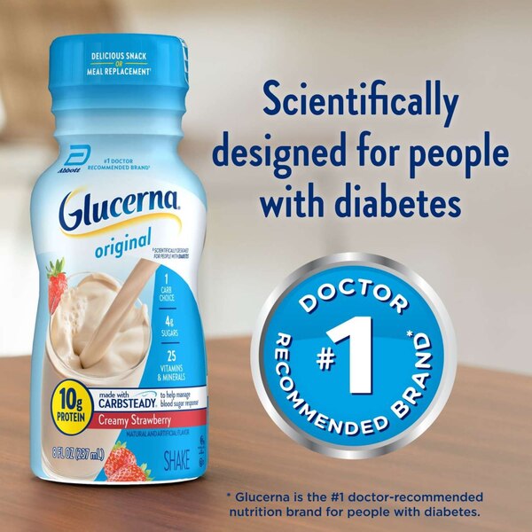 Glucerna Diabetes Nutritional Shake, 8 FL OZ, 6 CT