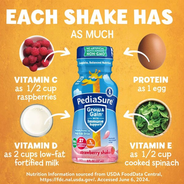 PediaSure Grow & Gain Kids Nutritional 8 FL OZ, 6 CT