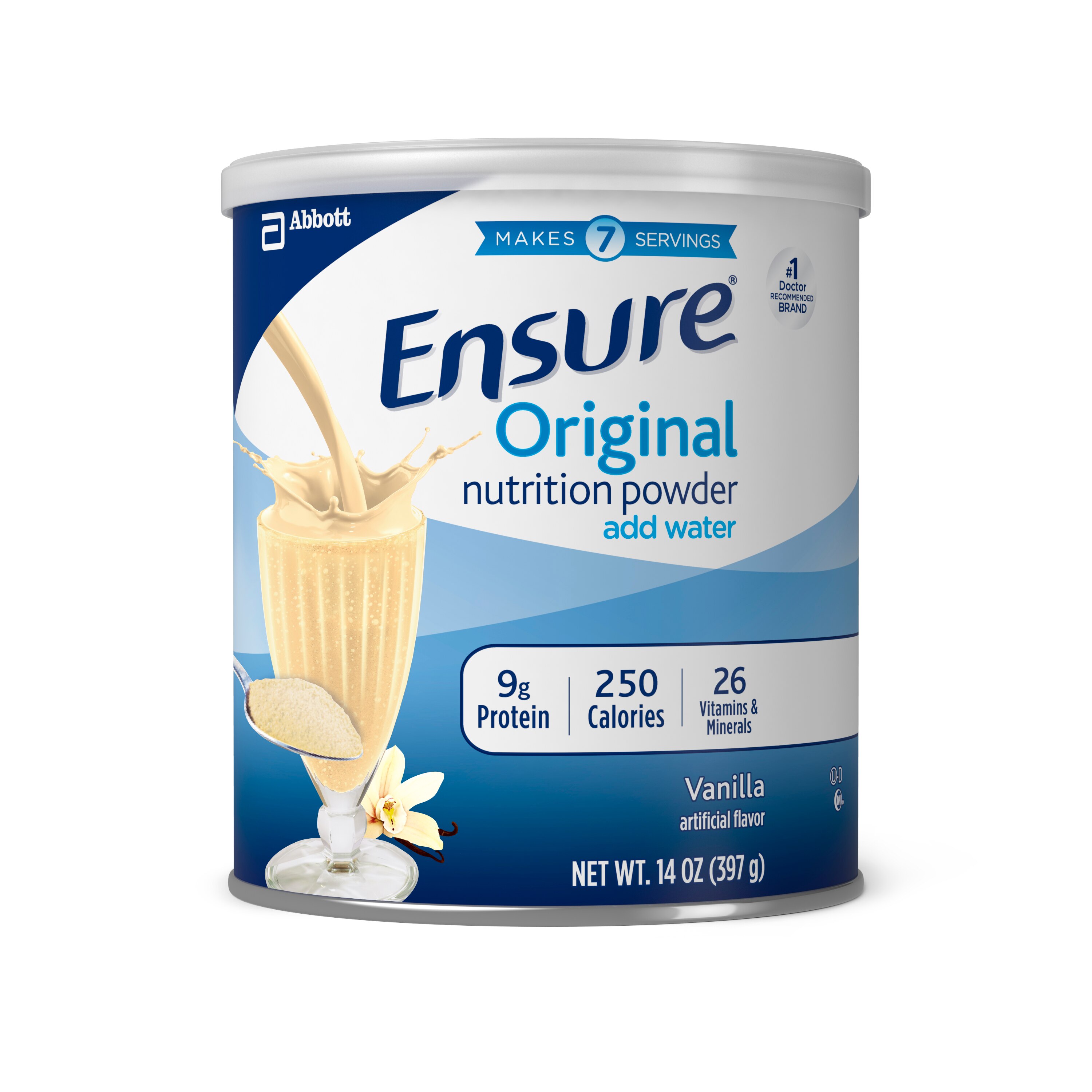 Ensure Original - Mezcla para preparar batido nutritivo, Vanilla Shake, 14.1 oz, 1 u.