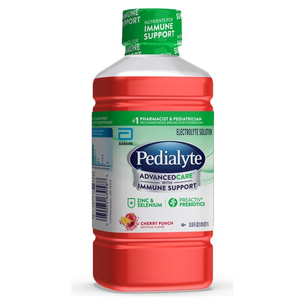 Pedialyte Advanced Care Electrolyte Solution, 33.8 OZ