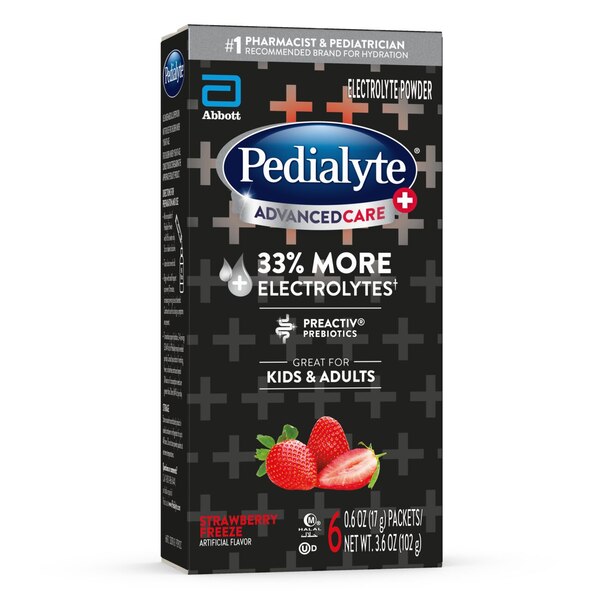 Pedialyte Advanced Care Plus Electrolyte Powder Packets, 6 CT
