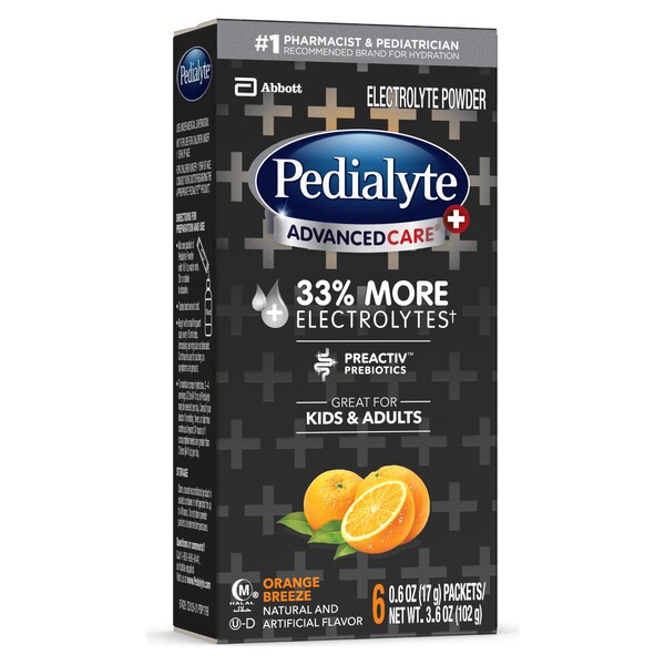 Pedialyte Advanced Care Plus Electrolyte Powder Packets, 6 CT