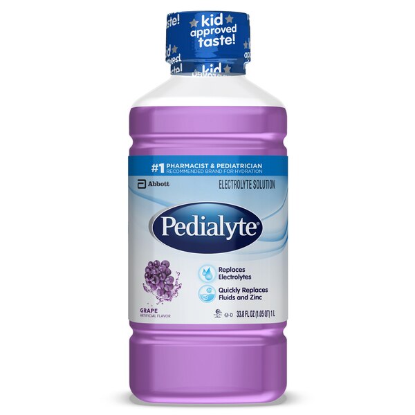 Pedialyte Electrolyte Solution, Grape, 33.8 OZ