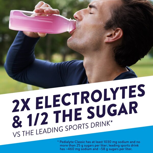 Pedialyte Electrolyte Solution, Grape, 33.8 OZ