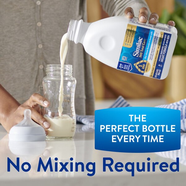 Similac 360 Total Care Liquid Infant Formula, Non-GMO, 33.28 OZ