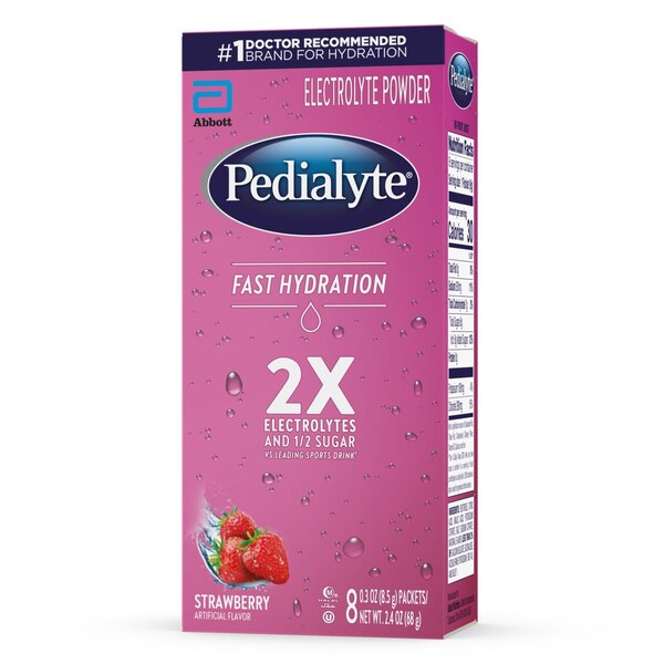 Pedialyte Fast Hydration Powder Packets, 8 CT