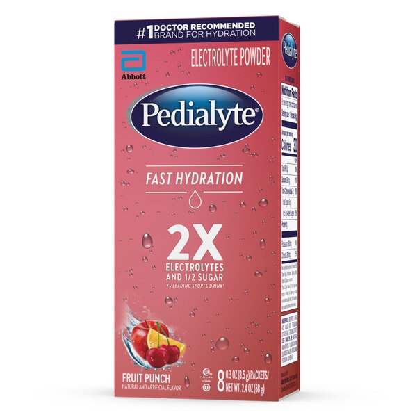 Pedialyte Fast Hydration Powder Packets, 8 CT
