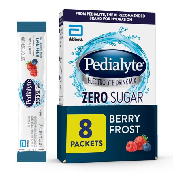 Pedialyte Zero Sugar Electrolyte Powder, 8 CT