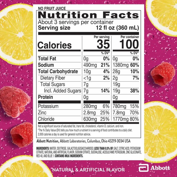 Pedialyte Classic Fruit Punch, 33.8 OZ