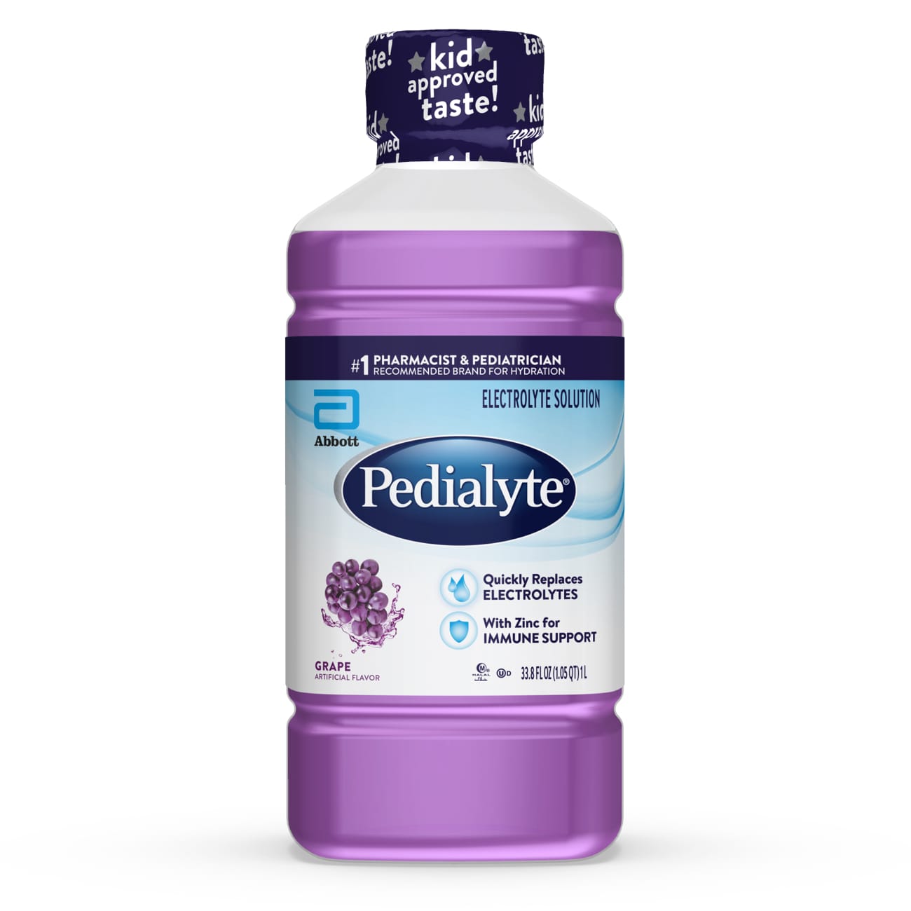 Pedialyte - Solución de electrolitos lista para beber, 33.8 oz líq., 1 u.