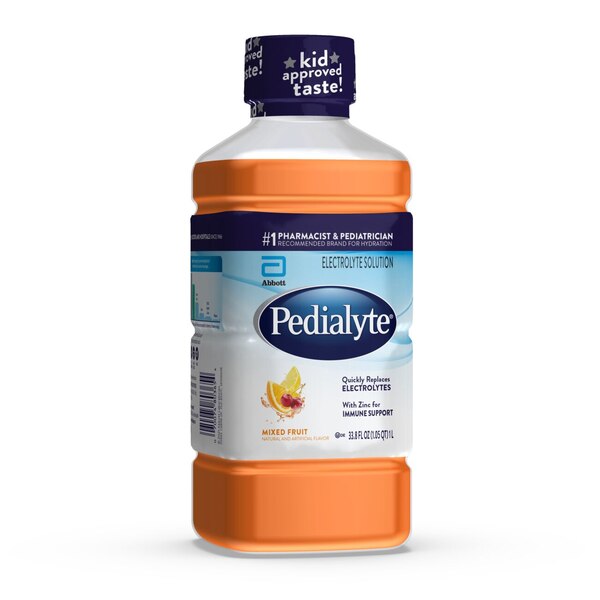 Pedialyte Electrolyte Solution Ready-to-Drink 33.8oz