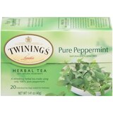 Twinings of London Pure Peppermint Herbal Tea Bags, 20 ct, thumbnail image