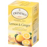 Twinings of London Lemon & Ginger Herbal Tea Bags, 20 ct, thumbnail image
