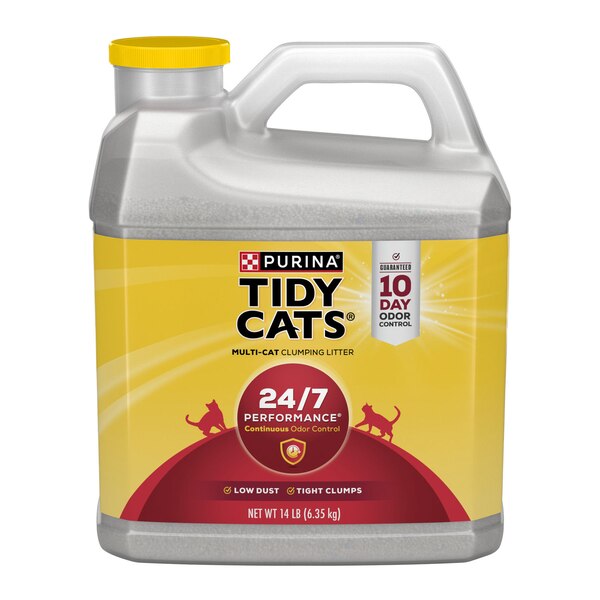 Tidy Cats Clumping Litter, Multiple Cats, 24/7 Performance (Jug)