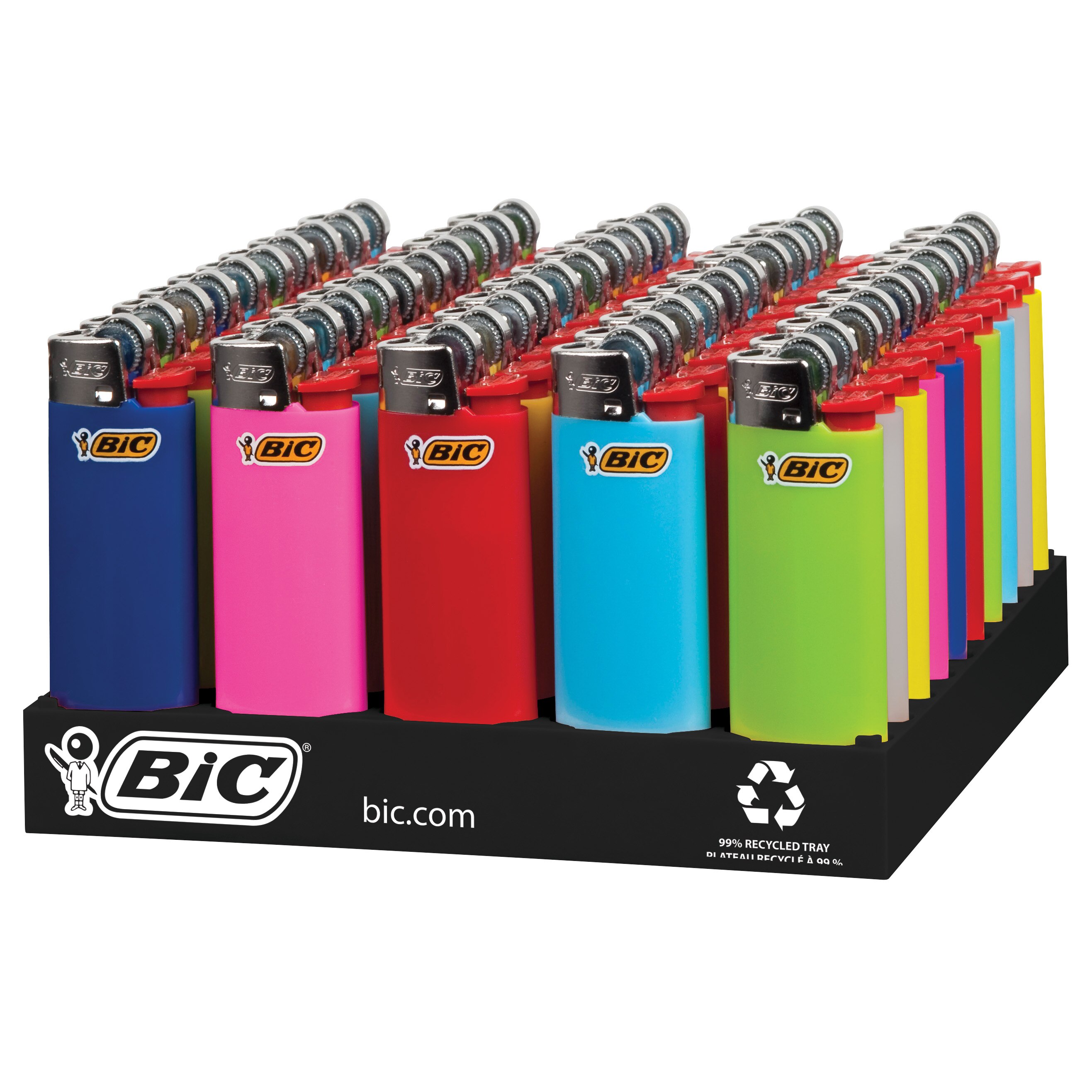 BIC Classic Lighters, Mini Style, Safe Child-Resistant, Assorted Colors