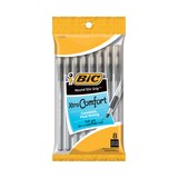 BIC Round Stic Grip Xtra Comfort Ballpoint Pens, 8 CT, thumbnail image