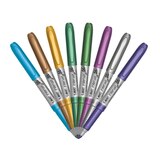 BIC Intensity Metallic Permanent Markers, 8 Colors, Fine Point, 8 ct, thumbnail image