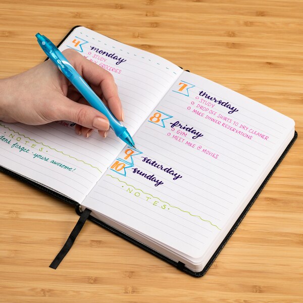 BIC Gel-ocity Quick Dry Fashion Retractable Gel Pen Set, 8 CT