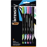 BIC Intensity Fineliner Marker Pen, 5 Colors, Fine Point 5 ct, thumbnail image