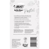 BIC Brite Liner Pastel Grip Highlighter Set, Chisel Tip, Assorted Colors, 6 ct, thumbnail image
