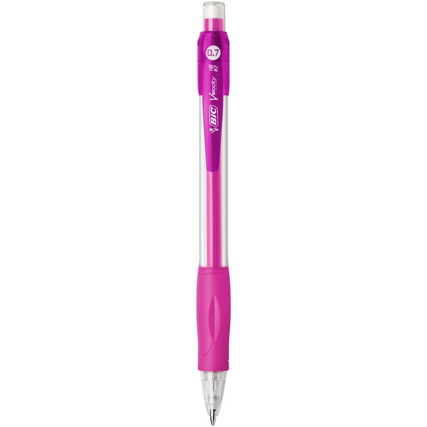BIC Velocity Mechanical Pencil with Colored Leads, 0.7 mm, 6-Pack, 6 Vibrant Colors, Perfect for Drawing and Journaling