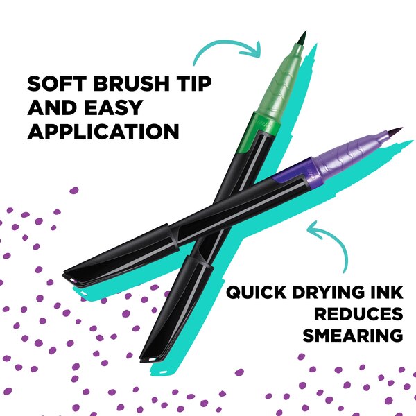 BodyMark Color Freckle Faux Freckle Pen Set, Green and Purple