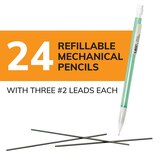BIC Xtra-Sparkle Number 2 Mechanical Pencils with Erasers, 24 ct, thumbnail image