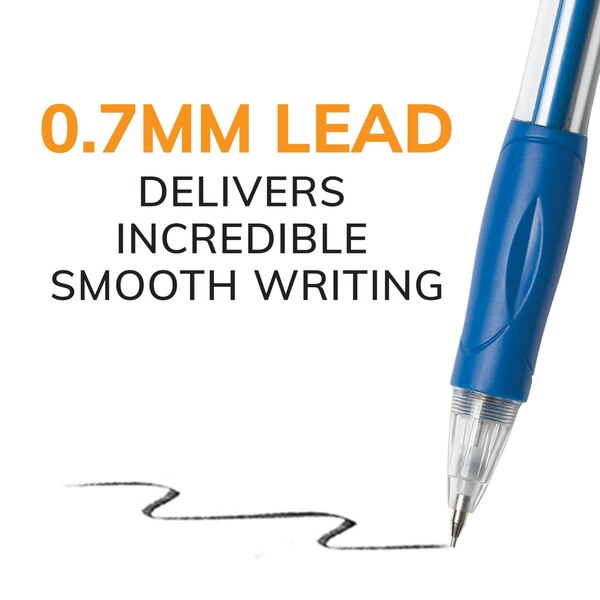 BIC Velocity Mechanical Pencils with Colorful Barrel, Medium Point (0.7mm), 2 ct