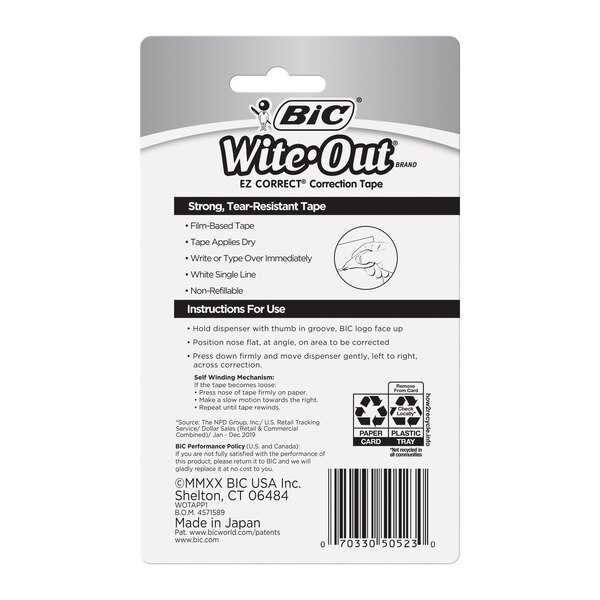 BIC Wite-Out Brand EZ Correct Correction Tape
