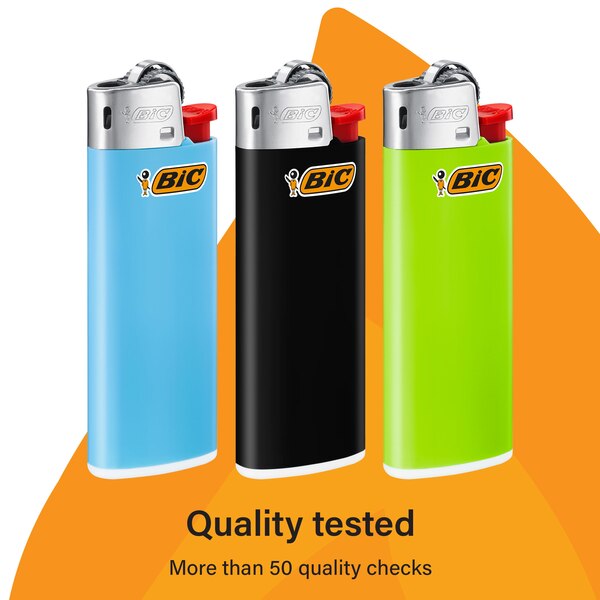 BIC Classic Lighters, Mini Style, Safe Child-Resistant, Assorted Colors