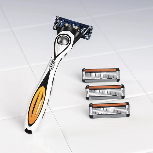 Bic Hybrid Flex 5 Blades Titanium Razor, 3 CT