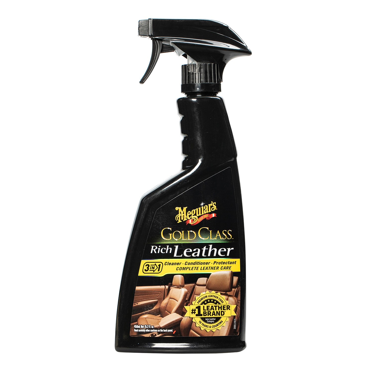 Meguiar's Gold Class Rich Leather Cleaner, Conditioner & Protectant, 15.2 OZ
