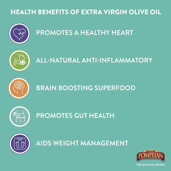Pompeian Organic Robust Extra Virgin Olive Oil, 25.04 OZ