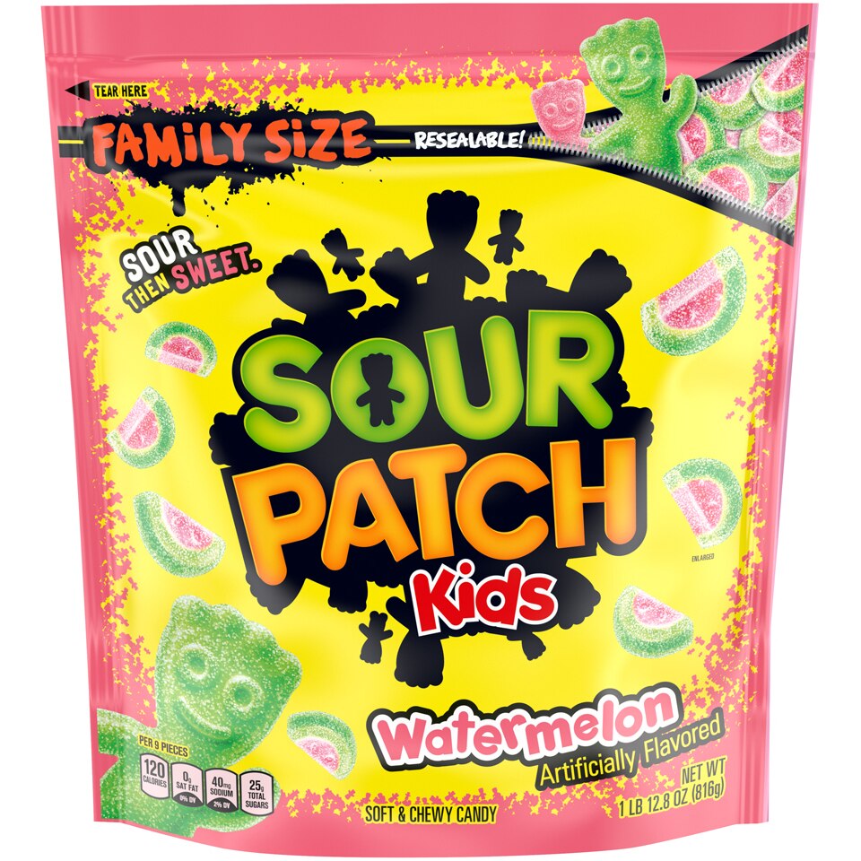 Sour Patch Kids Watermelon Soft & Chewy Candy, 28.8 OZ