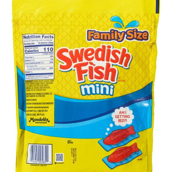 Swedish Fish Mini Soft & Chewy Candy Family Size Bag