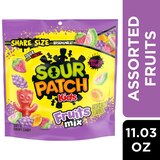 Sour Patch Kids, Fruits Mix Soft & Chewy Candy, Share Size, 11.03 oz, thumbnail image