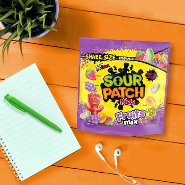 Sour Patch Kids, Fruits Mix Soft & Chewy Candy, Share Size, 11.03 oz
