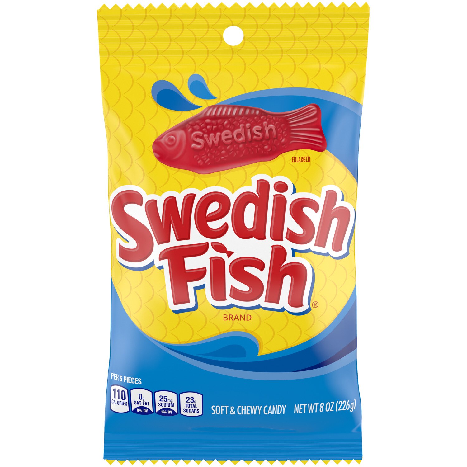 Swedish Fish - Dulces blandos masticables, 8 oz