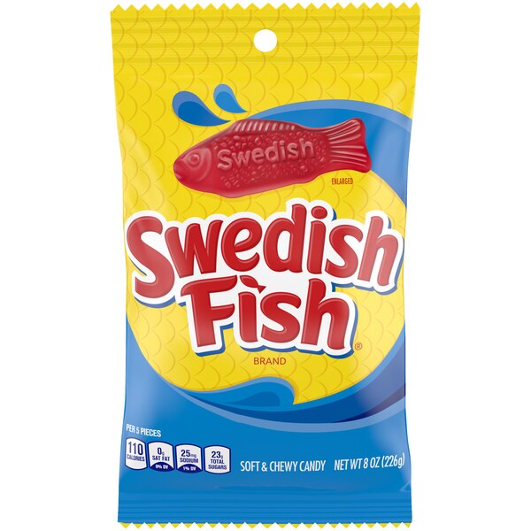 Swedish Fish Soft & Chewy Candy, 8 oz