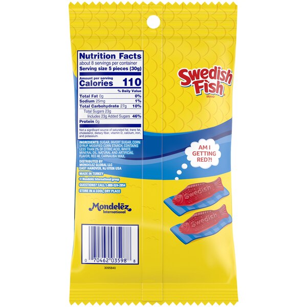 Swedish Fish Soft & Chewy Candy, 8 oz