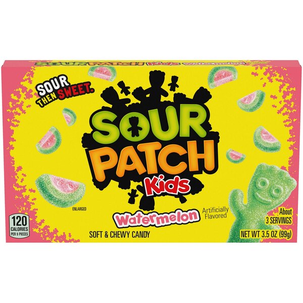 Sour Patch Kids Watermelon Soft & Chewy Candy, 3.5 oz