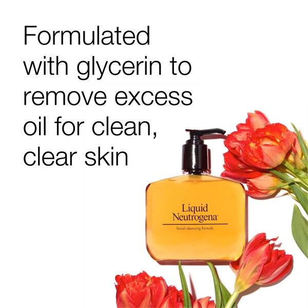 Liquid Neutrogena Fragrance-Free Mild Gentle Facial Cleanser, 8 OZ