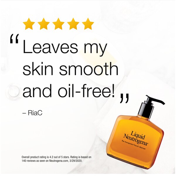 Liquid Neutrogena Fragrance-Free Mild Gentle Facial Cleanser, 8 OZ