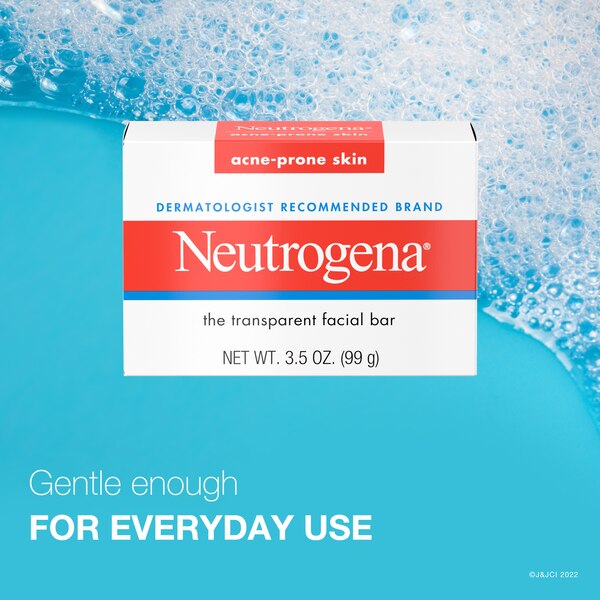 Neutrogena Facial Cleansing Bar For Acne-Prone Skin, 3.5 OZ