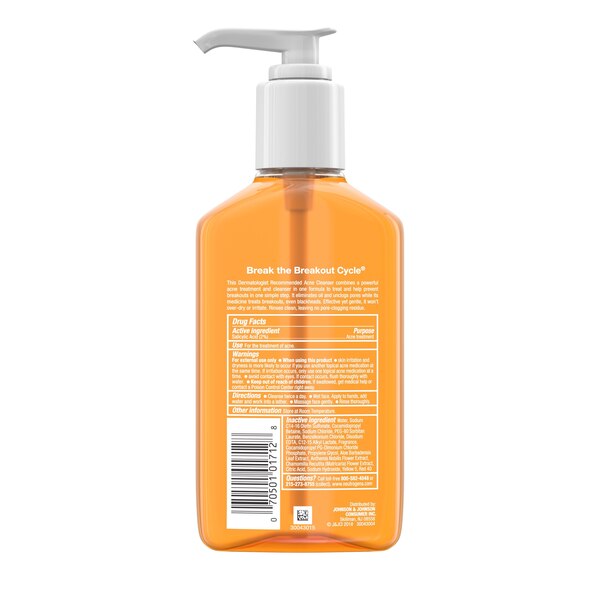 Neutrogena Oil-Free Salicylic Acid Acne Fighting Face Wash, 9.1 OZ