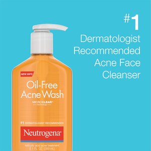 Neutrogena Oil-Free Salicylic Acid Acne Fighting Face Wash, 9.1 OZ